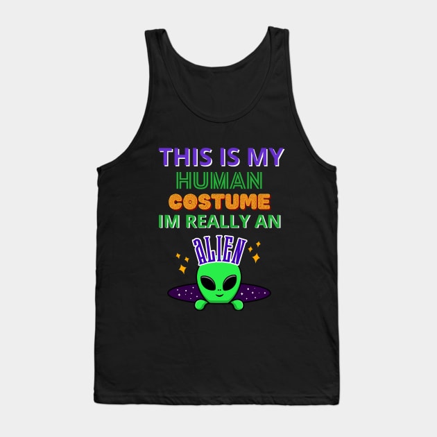 This Is My Human Costume Tank Top by Introvert Home 